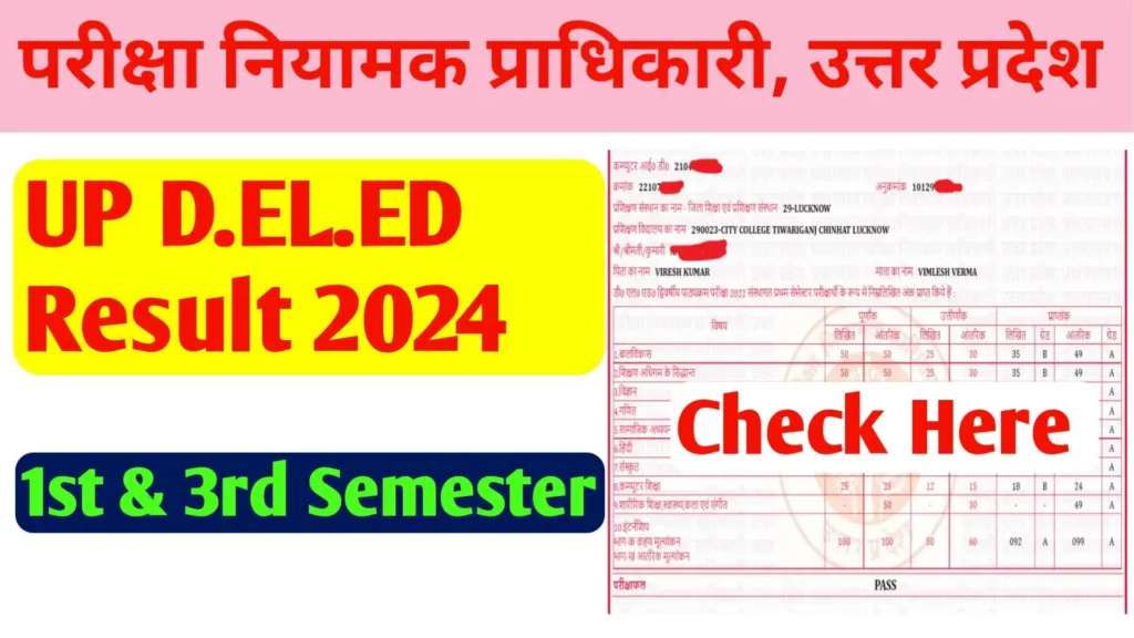 UP Deled Result 2024