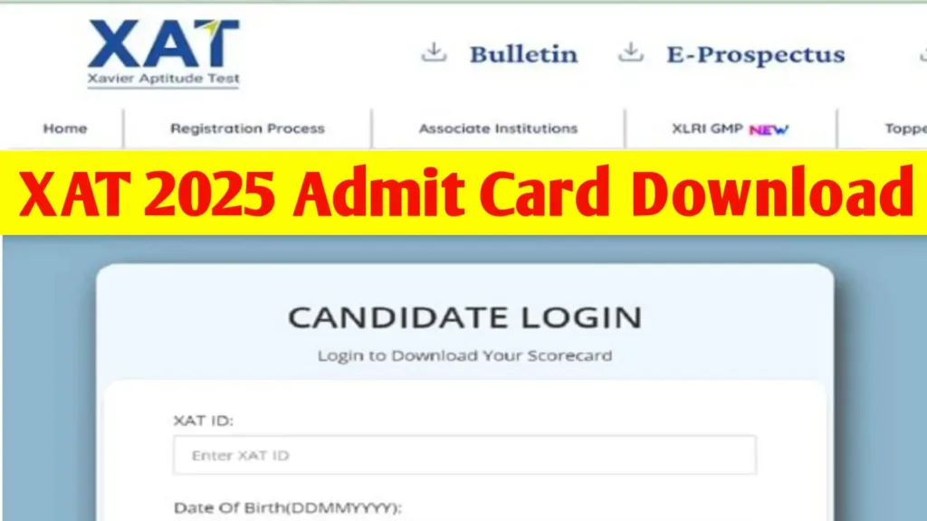 XAT 2025 Admit Card Download